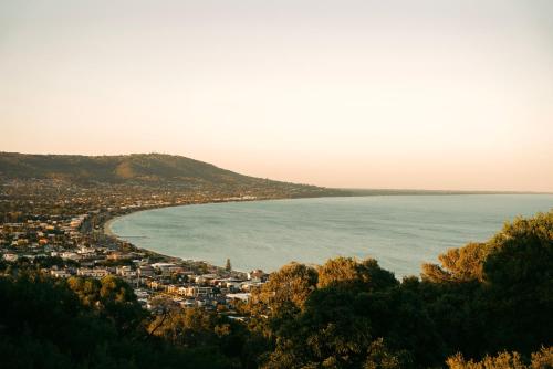 a view of a city and a body of water at Kinoie Mornington - OCEANVIEW in Mount Martha