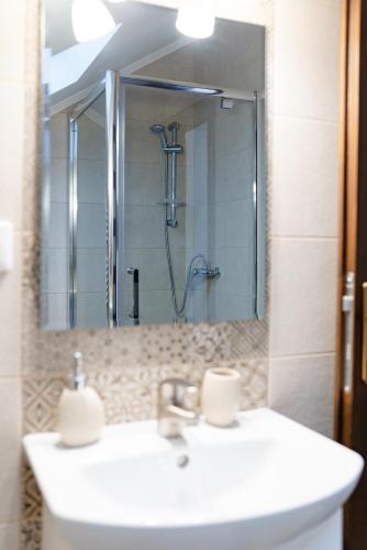 Bilik mandi di Transylvanian Relax House