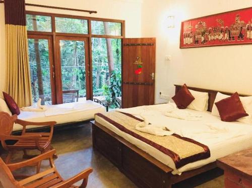 Cama o camas de una habitación en Veraima Kandy