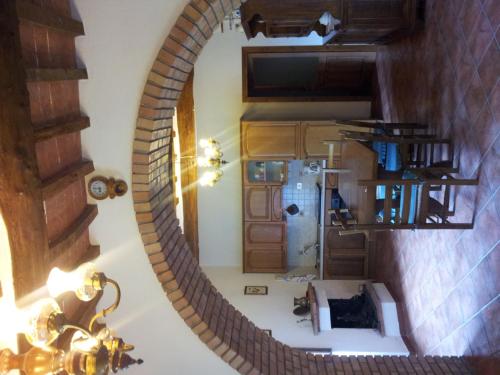 an overhead view of a mirror in a room at Agriturismo Pietramora in Pitigliano