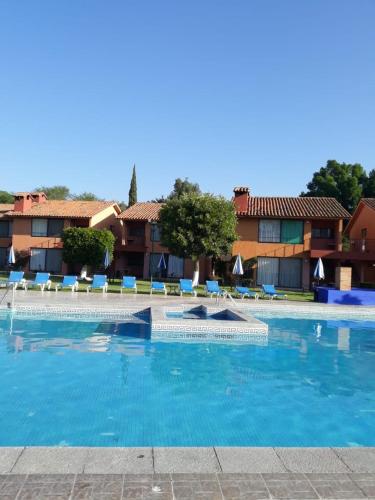 Bazén v ubytování Hotel La Rinconada Tequisquiapan nebo v jeho okolí