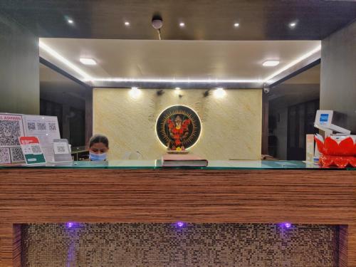 
The lobby or reception area at Hotel Ashwin Igatpuri
