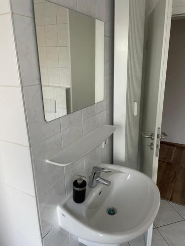 Ένα μπάνιο στο Apartment am Veener Kirchturm