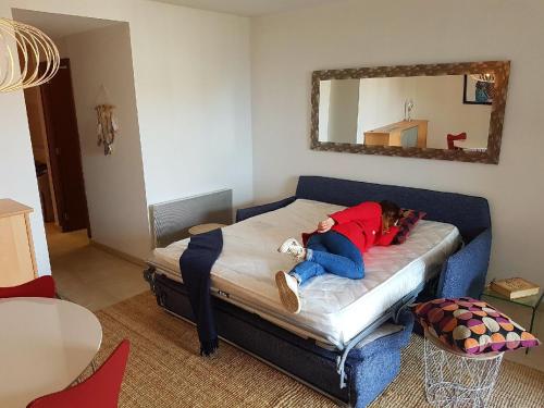 Zona d'estar a Appartement T2 Bord de Mer - Maria Beach