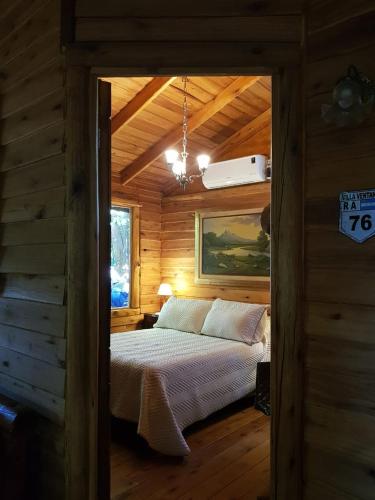 Llit o llits en una habitació de Cabaña Odila