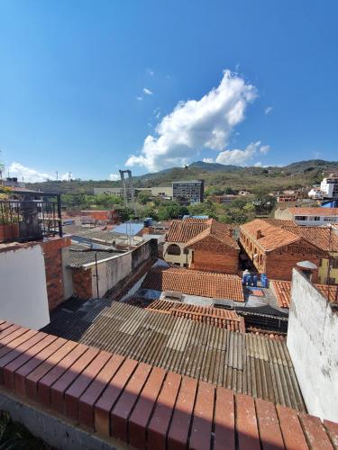 a view of the roof of a building at Sam'S VIP Hostel San Gil in San Gil