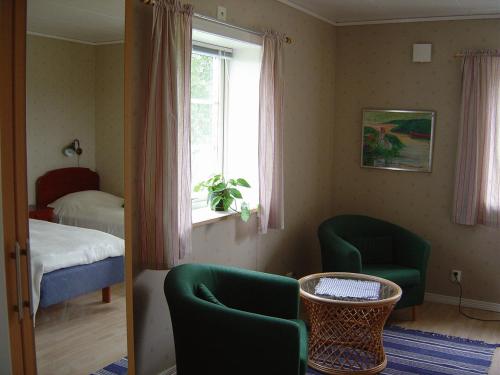 Postel nebo postele na pokoji v ubytování Svedängs Rum & Frukost