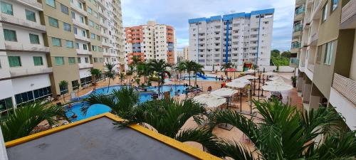 Изглед към басейн в Prive Riviera - Apartamentos JN или наблизо