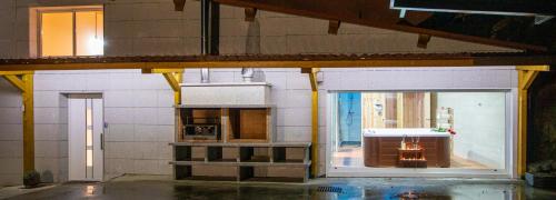 a model of a kitchen in a lego house at Casa Peña Dura in Lalín