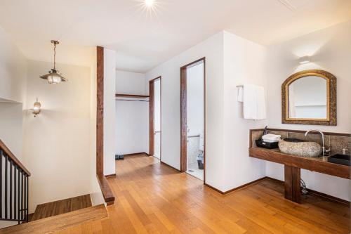 Kuchyň nebo kuchyňský kout v ubytování Olle Resort