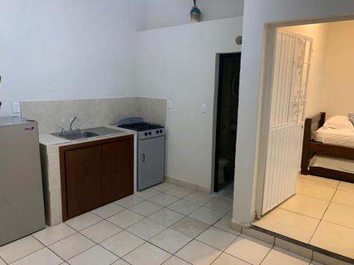 Kuchyň nebo kuchyňský kout v ubytování Posada San Jose - Tequila Centro