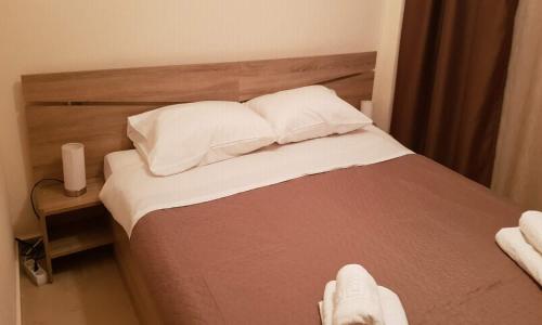 Postel nebo postele na pokoji v ubytování Nea peramos apartment Up to 8 person