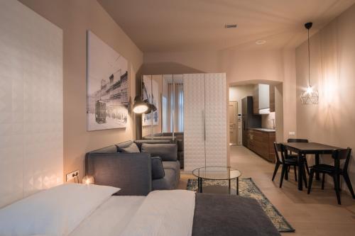 Posezení v ubytování Aparthotel Rimska 14