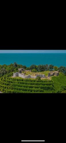 a picture of a castle on top of a hill at PAPILLON in Chakvi