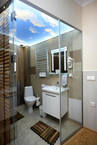 Koupelna v ubytování Къща за гости Кребс guesthousekrebs