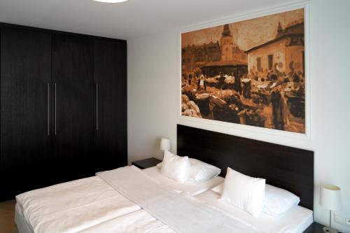 Ліжко або ліжка в номері Hotel Mousson