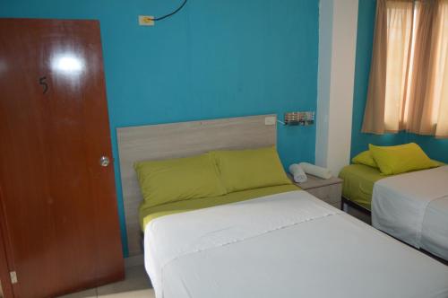 Hostal El Naufrago 1にあるベッド