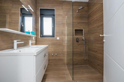 Koupelna v ubytování Villa Ivi