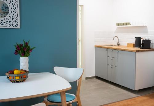 Dapur atau dapur kecil di Aparthotel Villa Elon