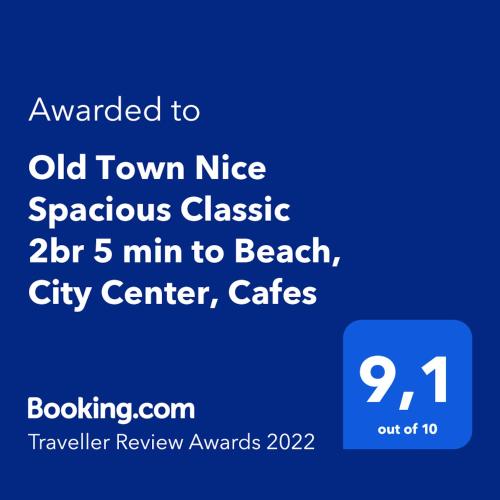 a screenshot of the old town nice spacious classic min to beach at Family Apartment Old Town near Beach AC in Nice