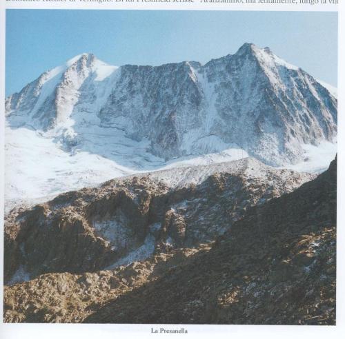 a mountain with snow on top of it at Hotel Orchidea in Passo del Tonale