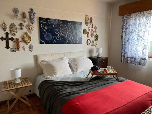 Tempat tidur dalam kamar di Casa da Bonança Ofir