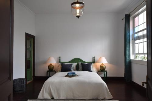 Säng eller sängar i ett rum på Gato Azul - Coliving
