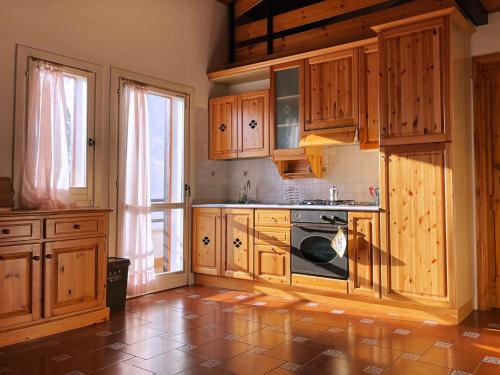 Køkken eller tekøkken på La Grande Casa Di Montagna