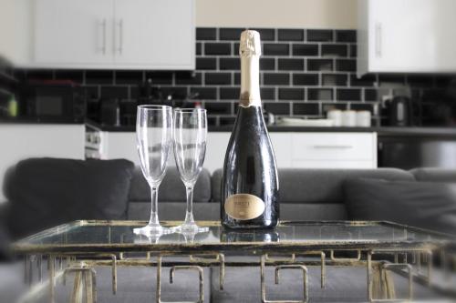 Nápoje v ubytování The Clifton Holiday Apartment Llandudno Centre