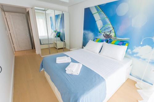 Posteľ alebo postele v izbe v ubytovaní Sapphire Luxury Villa