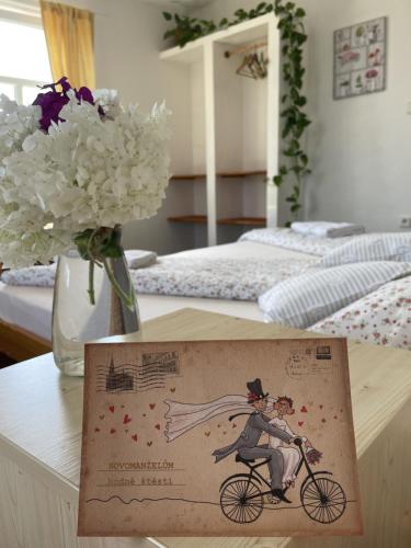 Posteľ alebo postele v izbe v ubytovaní Penzion Slunečnice