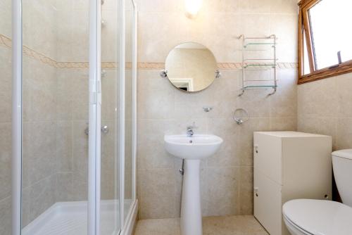 Koupelna v ubytování Villa Sam