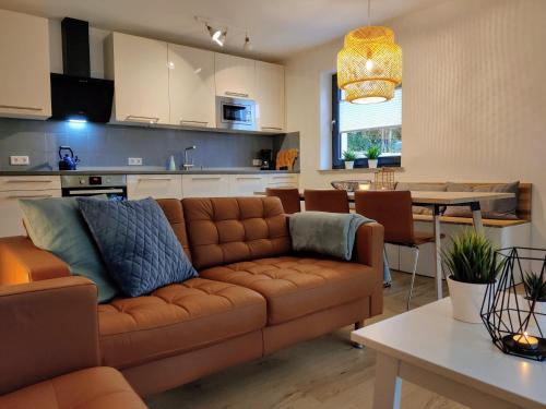 Dapur atau dapur kecil di Elpe Apartments Hochsauerland
