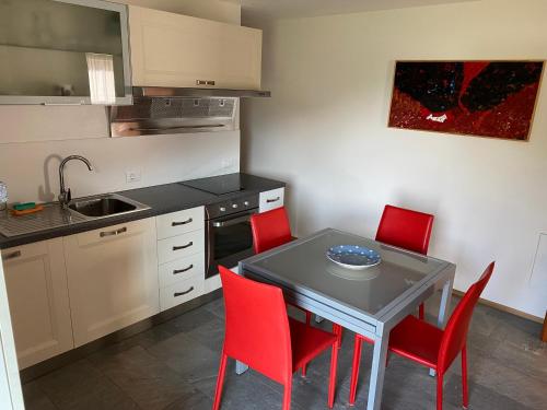 Una cocina o cocineta en Brentwaldhof Appartements