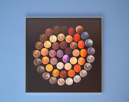 uma imagem de um círculo de diferentes sombras coloridas em Blue Moon Studio no Porto