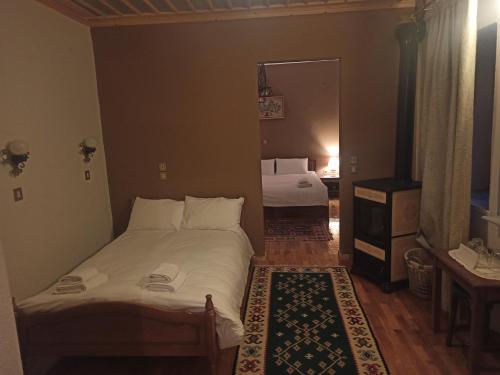 Ein Bett oder Betten in einem Zimmer der Unterkunft La Galba