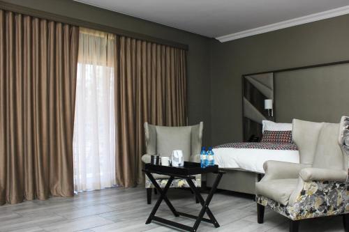 Posezení v ubytování Vahlavi Lodge