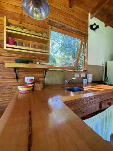 Una cocina o cocineta en Riberas del Azul