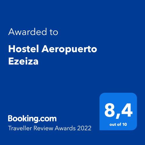 a screenshot of a phone with the text awarded to hospital aeropilot extra at Aeropuerto Ezeiza 10 minutos de Aeropuerto in Monte Grande