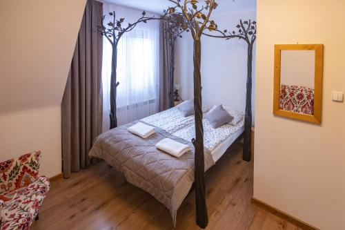 Postel nebo postele na pokoji v ubytování Moje Tatry Gluten Free