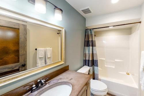 Koupelna v ubytování South Bill Creek