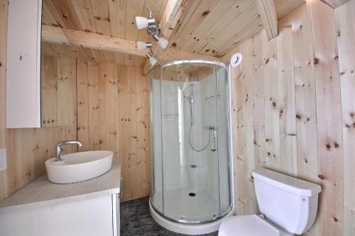 Koupelna v ubytování Imago Village