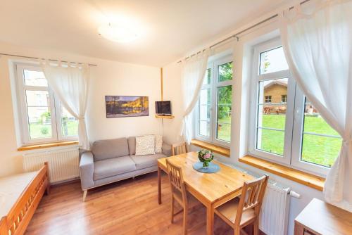 Χώρος καθιστικού στο Apartmány Pod Křížovým vrchem Adršpach