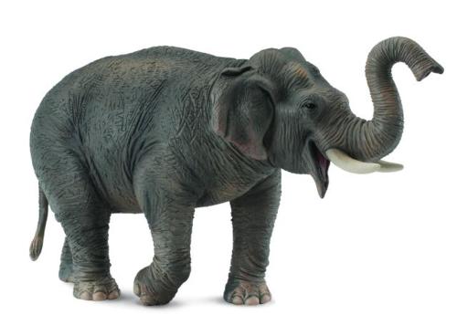 a model of an elephant with its trunk in the air at ASGARD Spa in San Agustín
