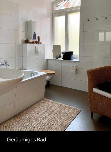 Bathroom sa Großzügige Wohnung direkt in der Altstadt Erfurts