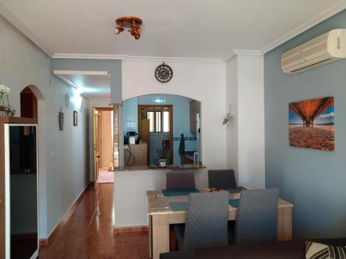 TV a/nebo společenská místnost v ubytování Cabo de Palos appartement Camelia