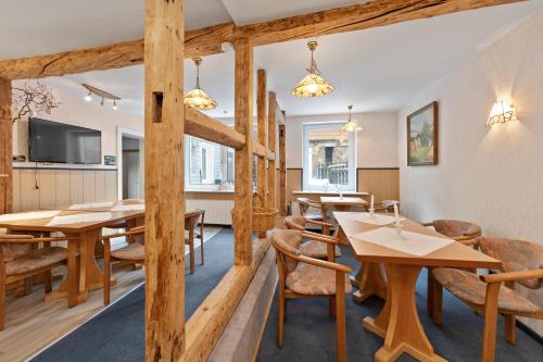 Kuchyň nebo kuchyňský kout v ubytování Gruppenhaus St Andreasberg Braunlage Harz