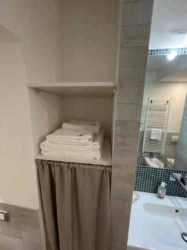 Koupelna v ubytování B&B La Fisarmonica