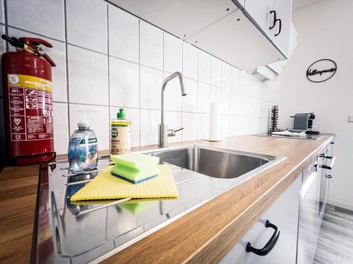 مطبخ أو مطبخ صغير في ⋙ Stilvolle Wohnung mit 2 Schlafzimmern & Balkon ⋘