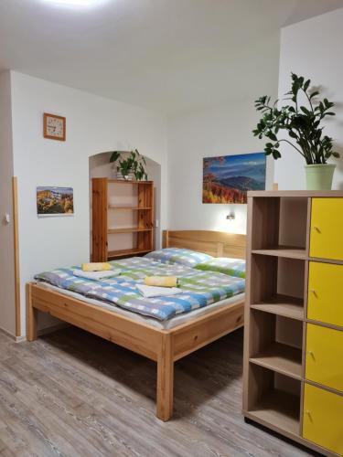 Postel nebo postele na pokoji v ubytování aPARTment chLEEW (1844)